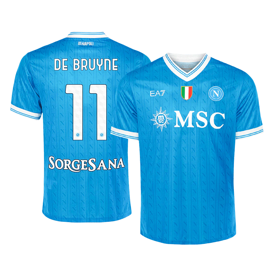 DE BRUYNE #11 Napoli Home Soccer Jersey 2025/26