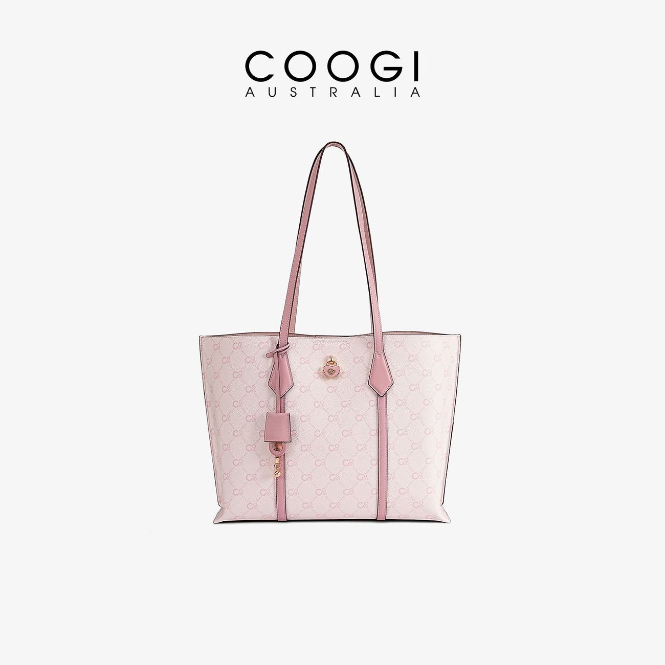 [COOGI] Women's Tote Bag 2026 New High-end Sense Light Luxury Large Capacity Shoulder Bag Genuine Leather Handbag Gift