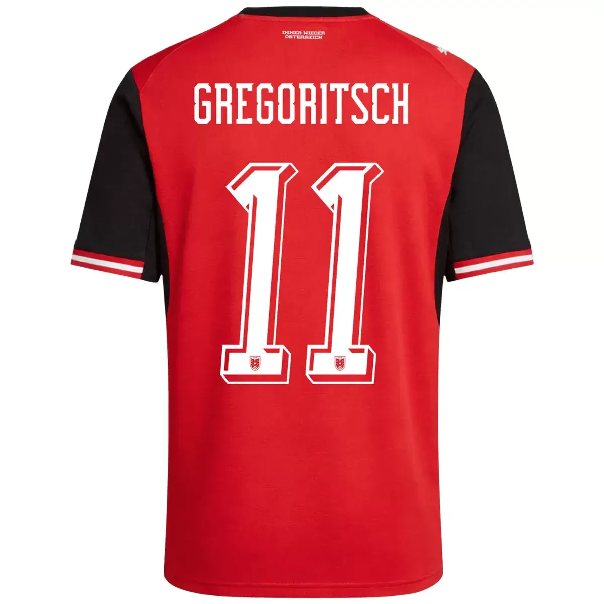 GREGORITSCH #11 Austria Home Soccer Jersey 2026 World Cup