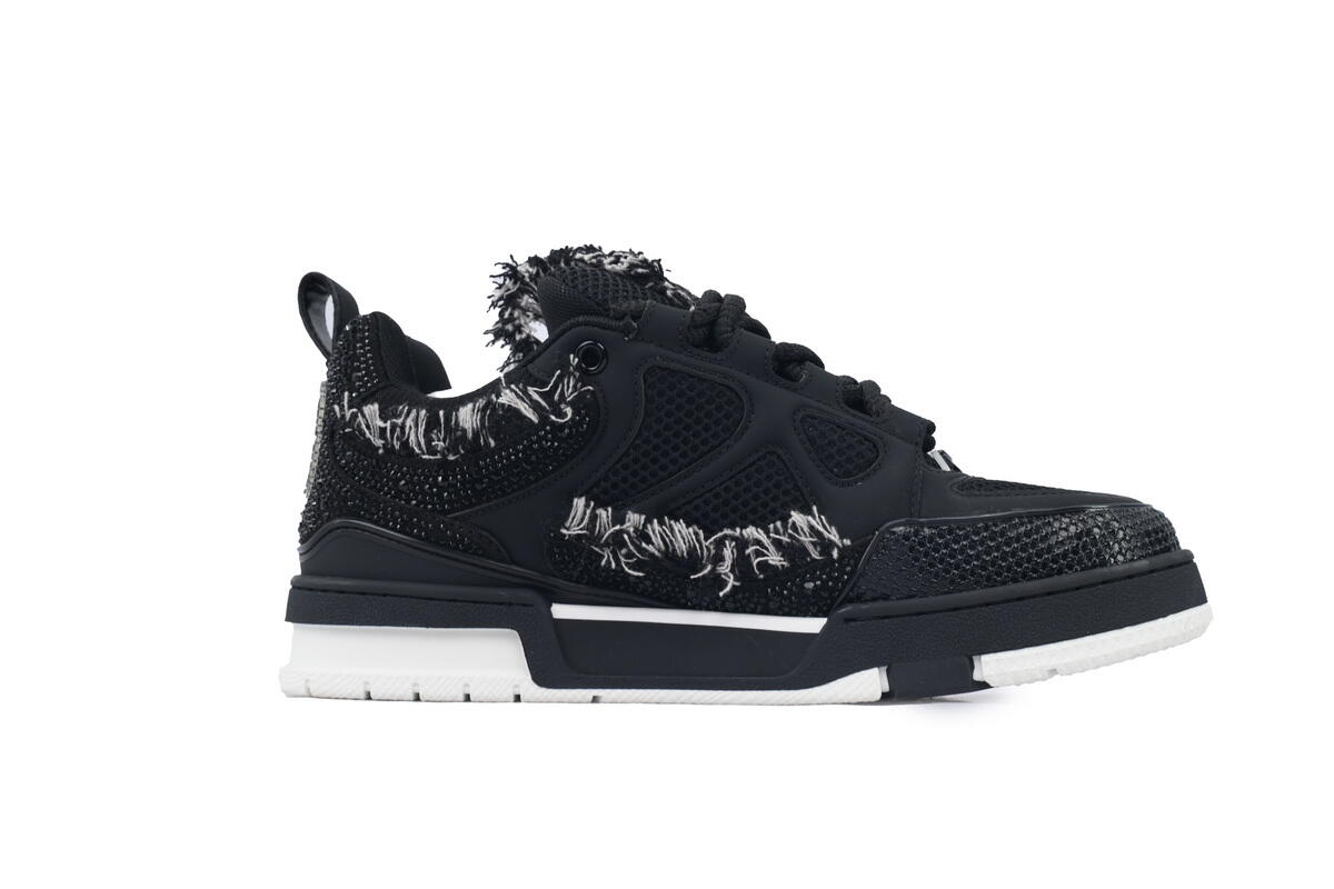 Pkkicks God Batch Louis Vuitton Skate Horse Hair Black Diamond