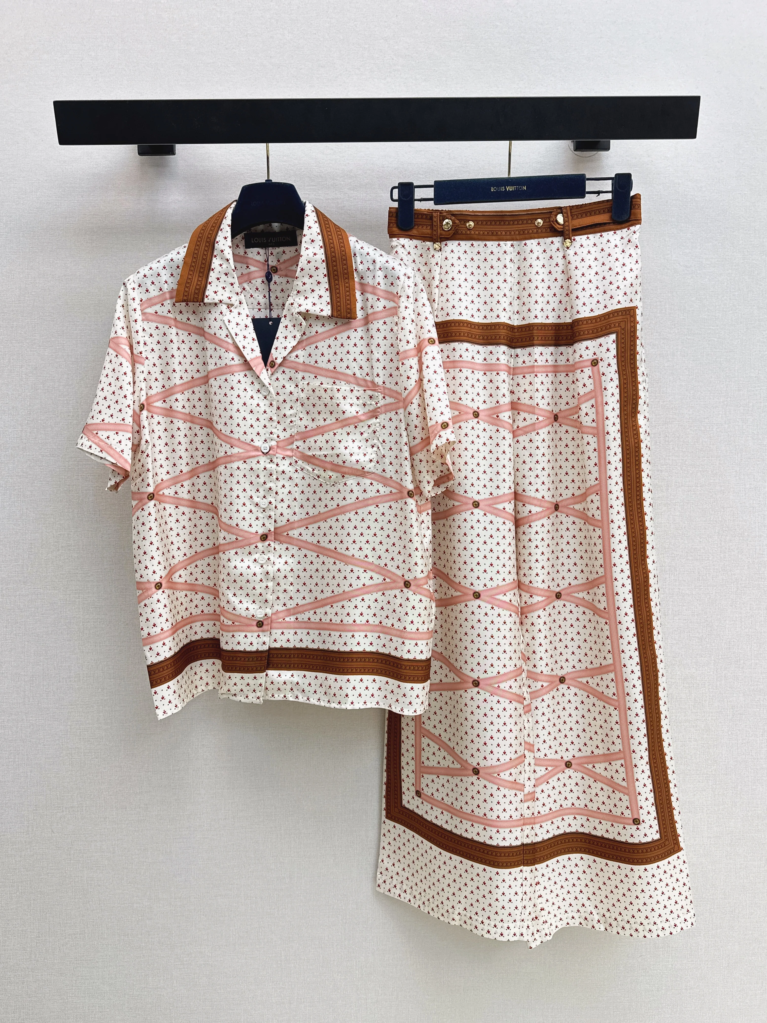 Louis NEW print silk outfit sets