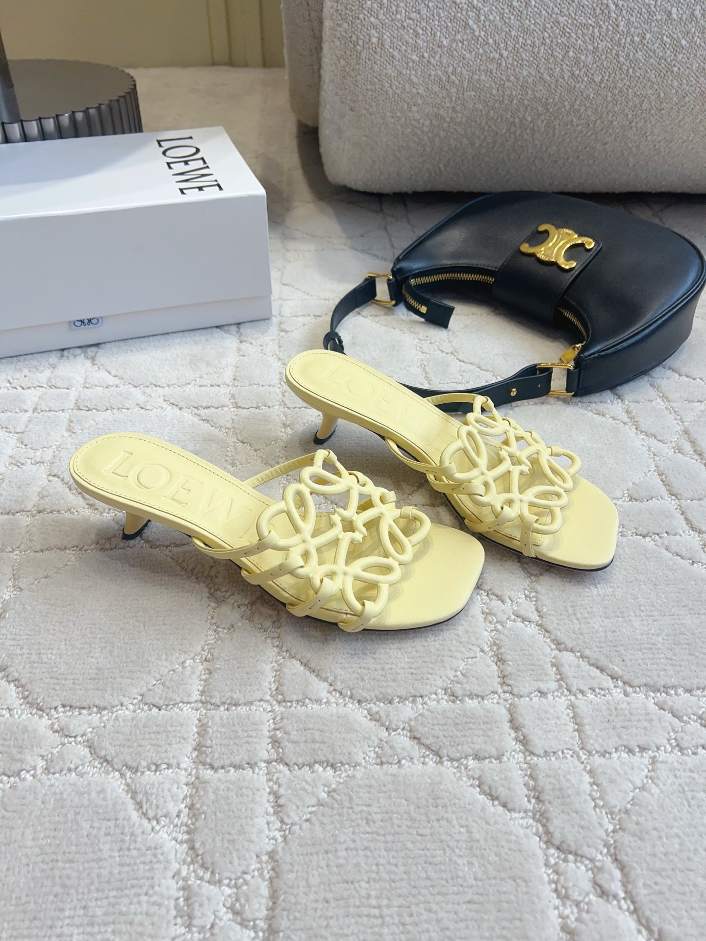 Loew New Woven Square-Toe Slippers