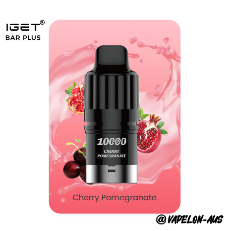 IGET BAR PLUS S3 POD 10000 Puffs - Cherry Pomegranate