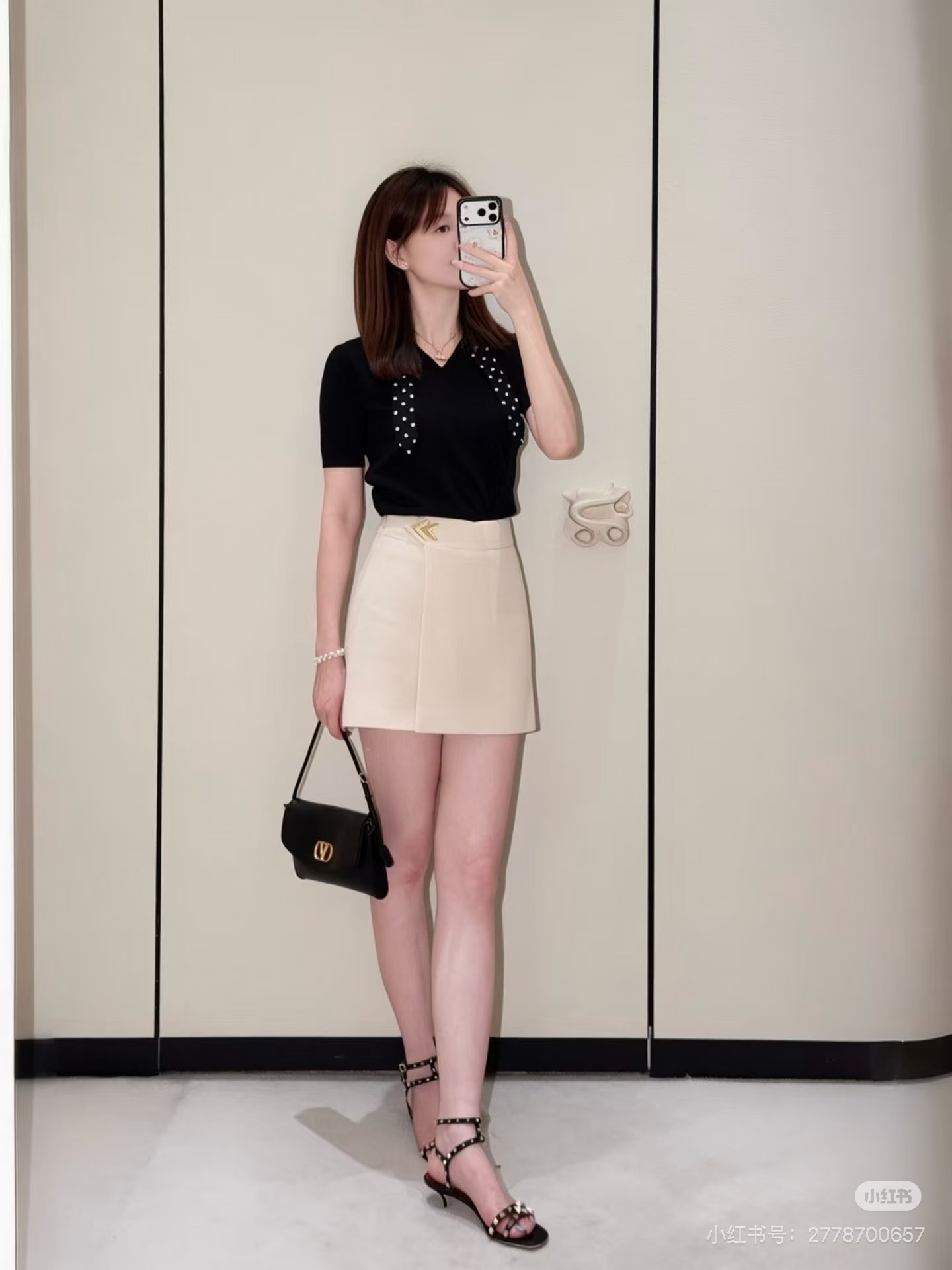 Saint New ribbon short-sleeve top