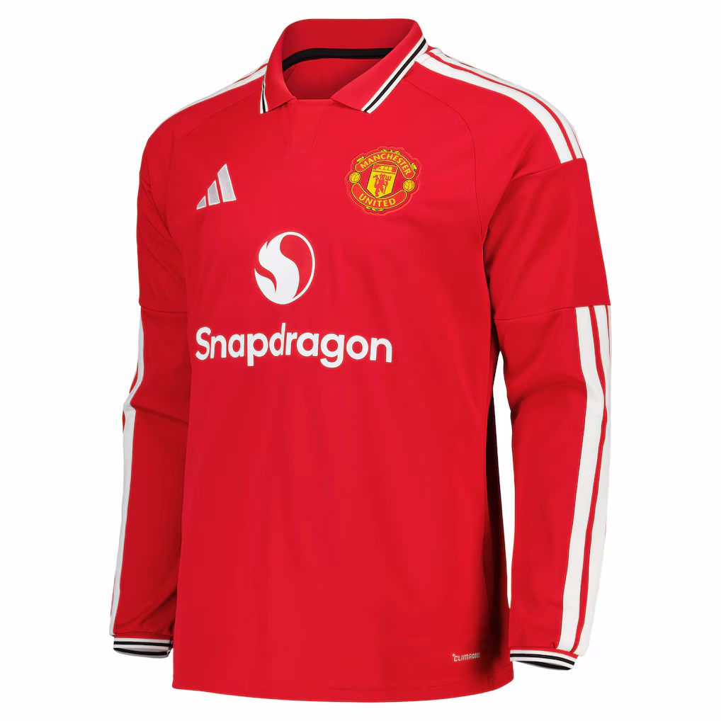 制Manchester United Home  Long Sleeve Jersey Fan Version 26/27