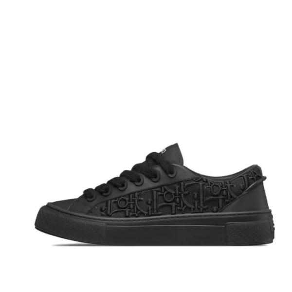 Dior B33 Sneaker Black Smooth Calfskin Oblique Raised Embroidery 3SN303ZYQ_H900