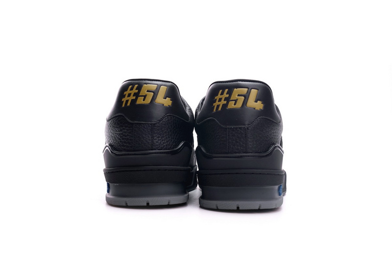 Pkkicks God Batch LOUIS VUITTON Trainer Black Litchi Pattern FD0226