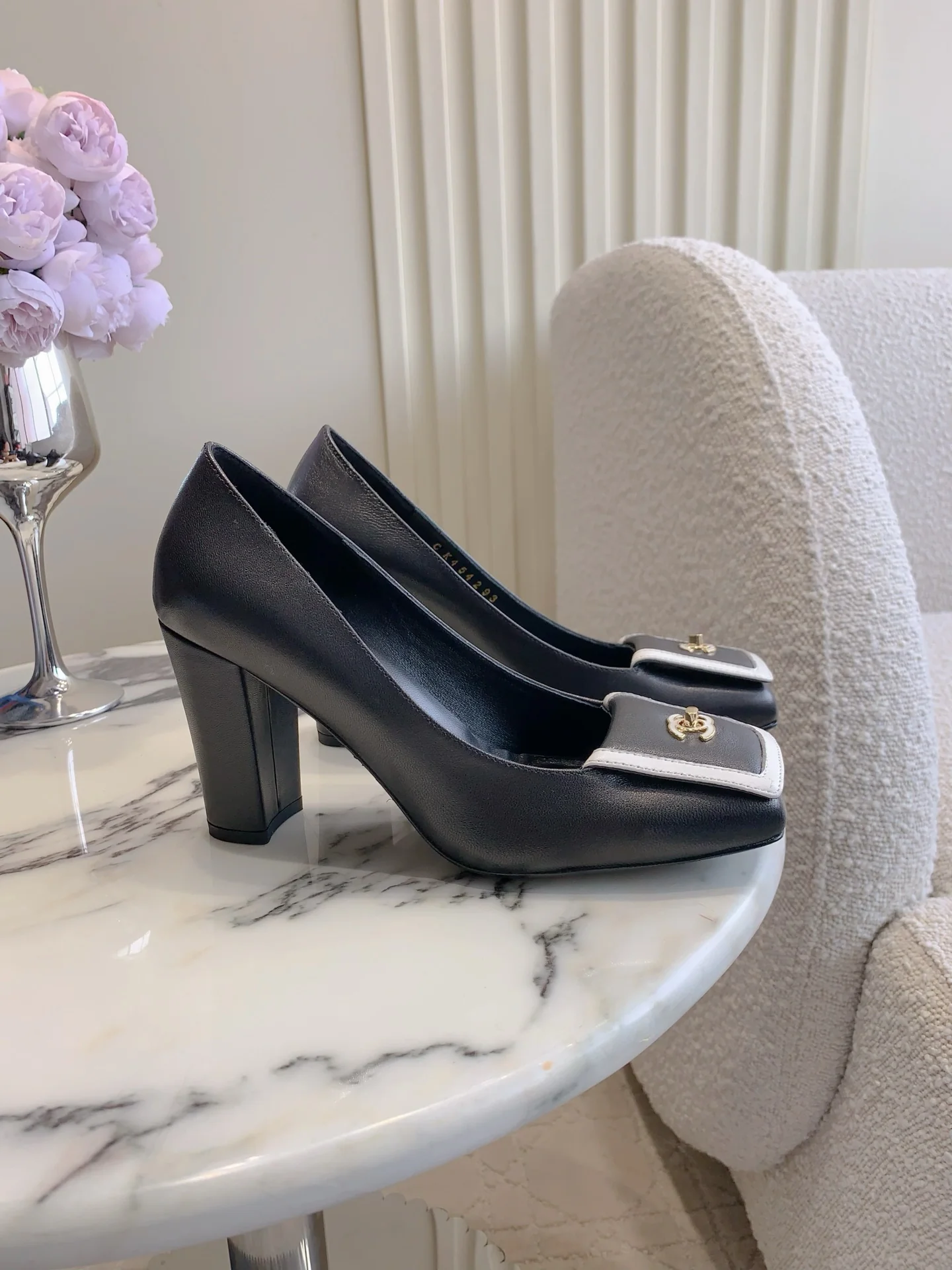 Chan New Square-toe high heels