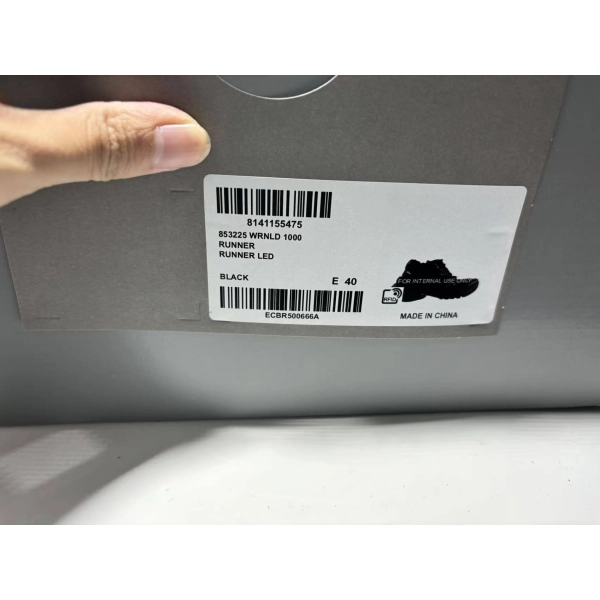 Balenciaga RUNNER LED SNEAKER IN BLACK
