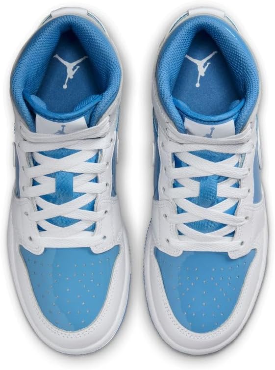 Jordan Big Kids 1 Mid White/Bright Green Black (DQ8423 103)