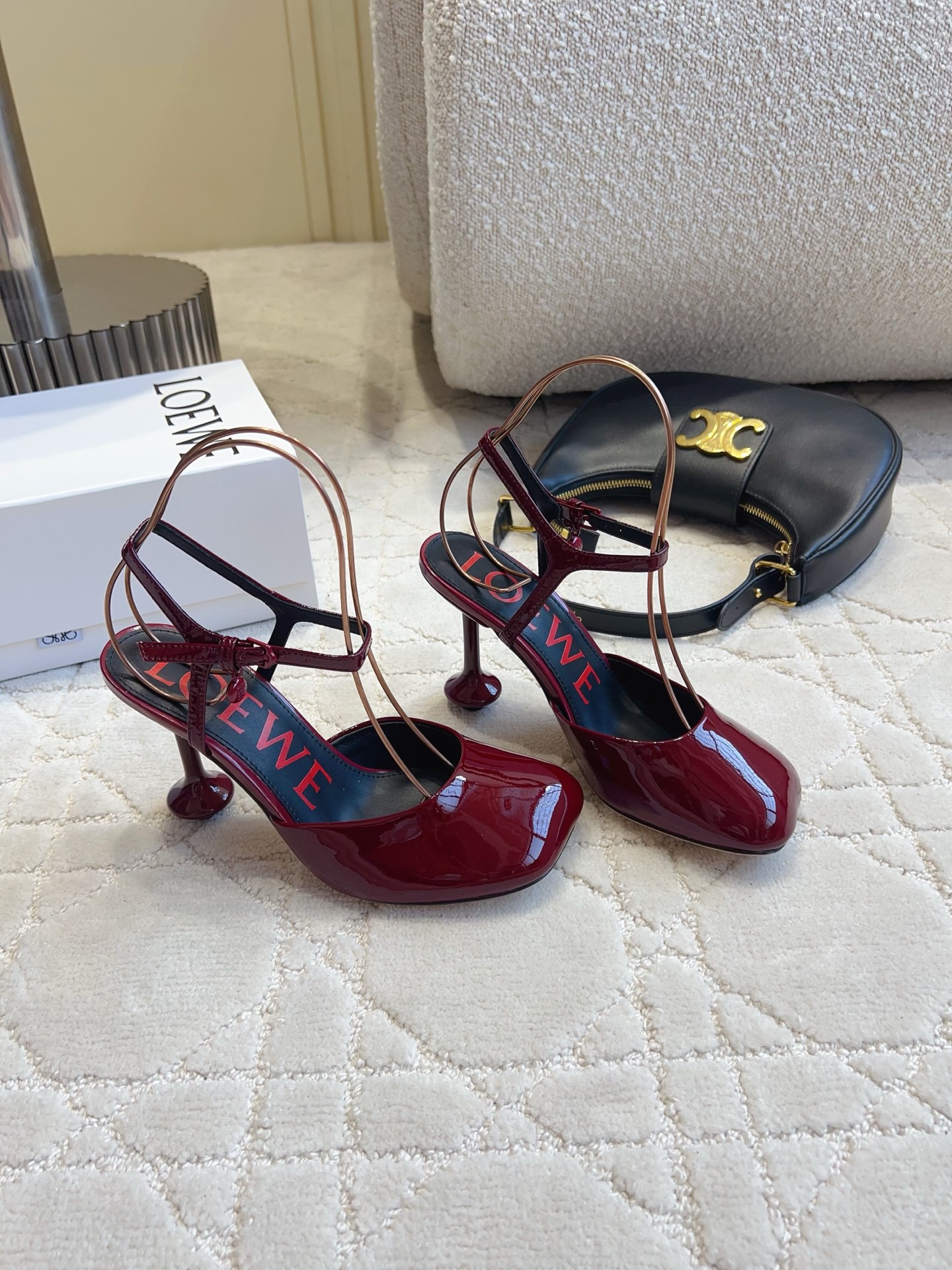 Loew New Backless pointed high heels