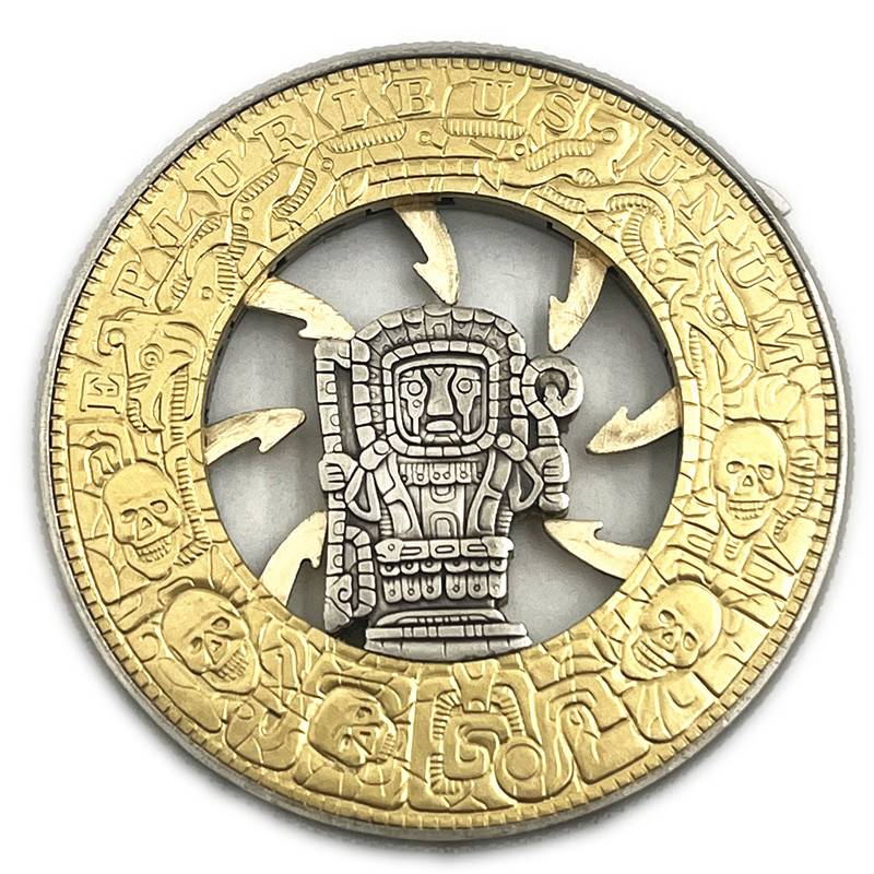 USA Movable Mechanical Coin 'Trap Coin' Roman Booteen Coin Hobo Nickel Morgan Dollar Amazing Art Collectible Creative Gift Handmade Commemoration Coin