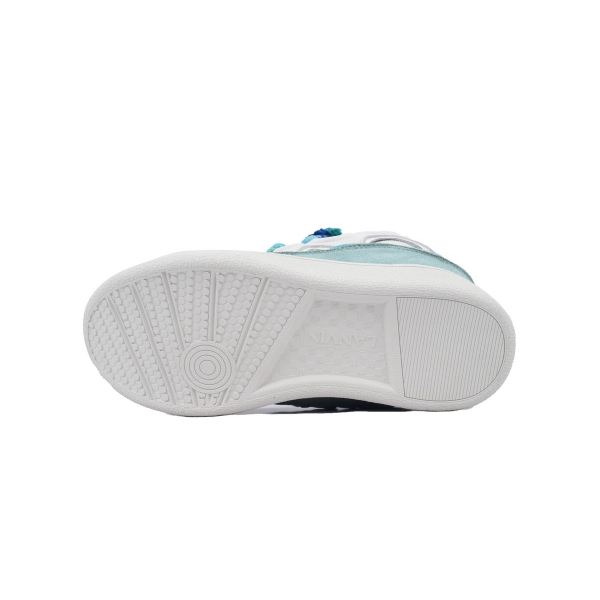 Lanvin Leather Curb White Blue