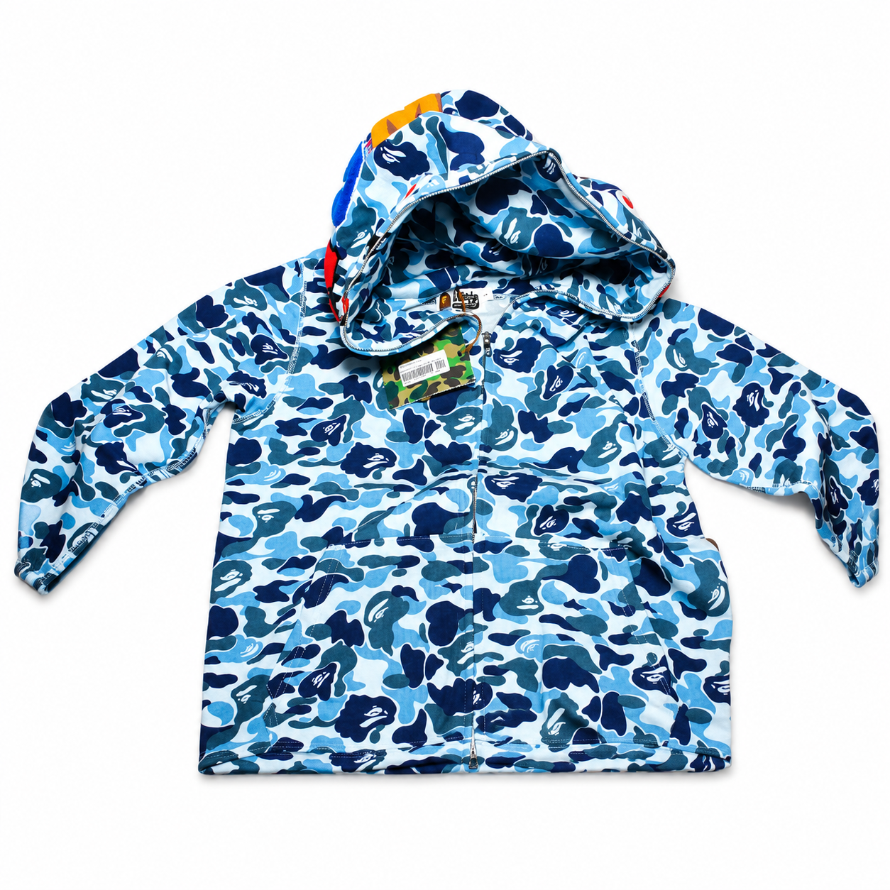 BAPE ABC Camo Shark Zip Hoodie Blue 1J70-314-001
