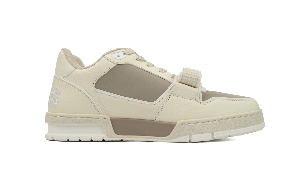 Pkkicks God Batch LOUIS VUITTON Trainer Monogram Flower Beige