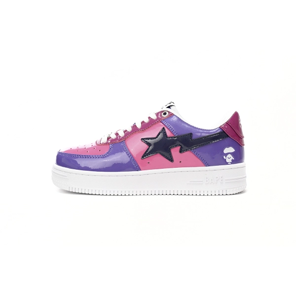 A Bathing Ape Bape Sta Low Purple Mirror Surface 1H20 191 046