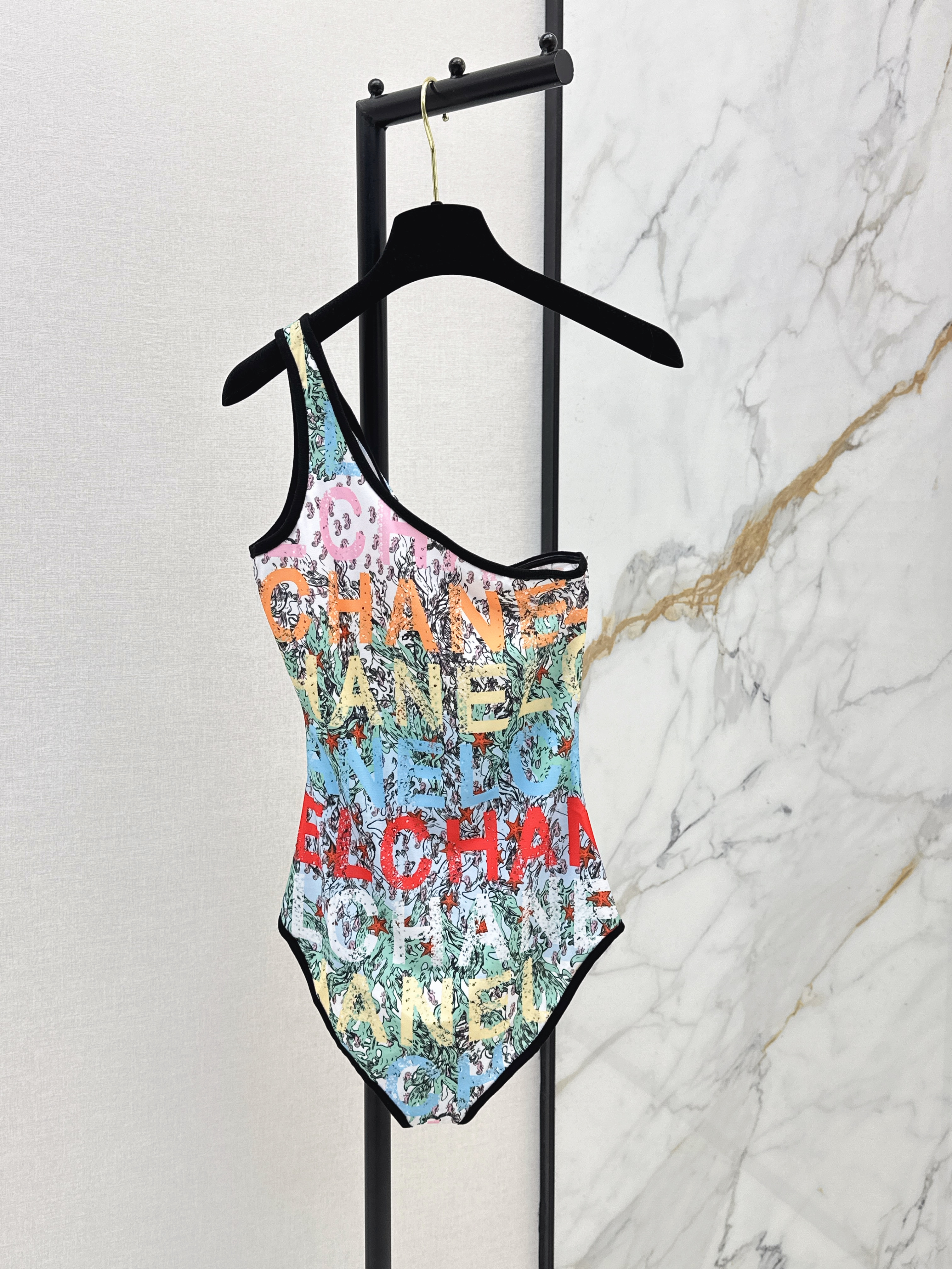 Chan New Graffiti-Print One-Piece Swimsuit