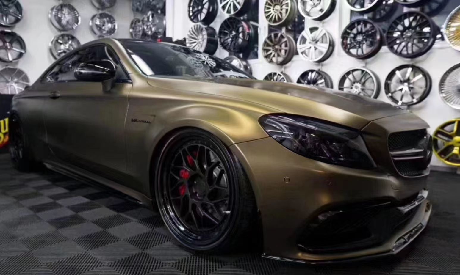 50FT x 5FT PET pearl metallic brown vinyl wrap sticker