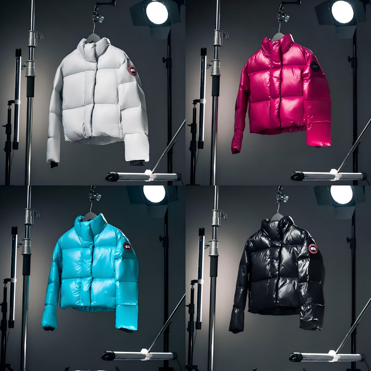 Canada Goose Cypress Cropped Puffer - Shiny Edition (Multi-Color)