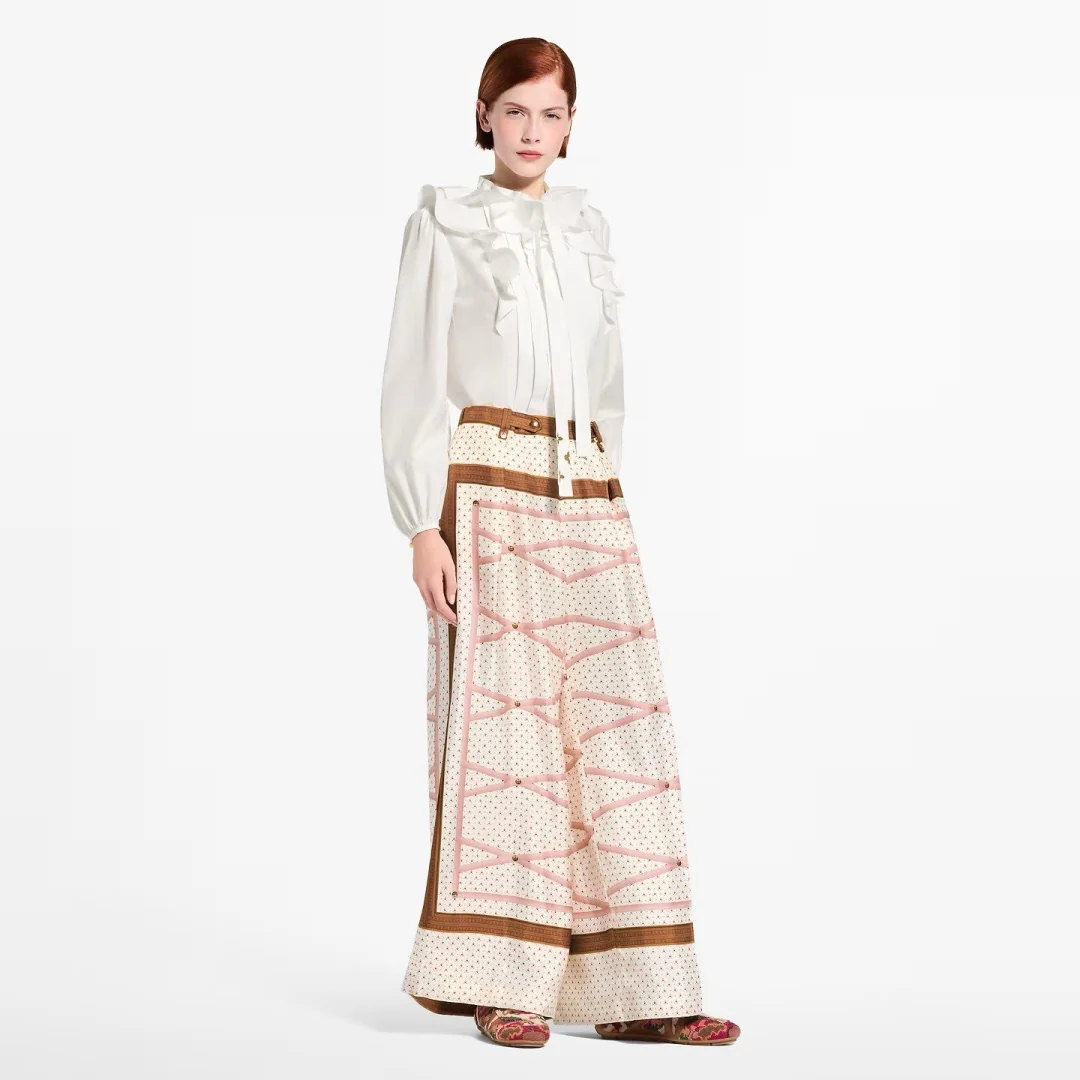 Louis NEW print wide-leg pants
