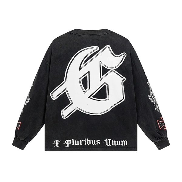 Godspeed Rocker Layered Long Sleeve T-shirt  1103 Black Wash