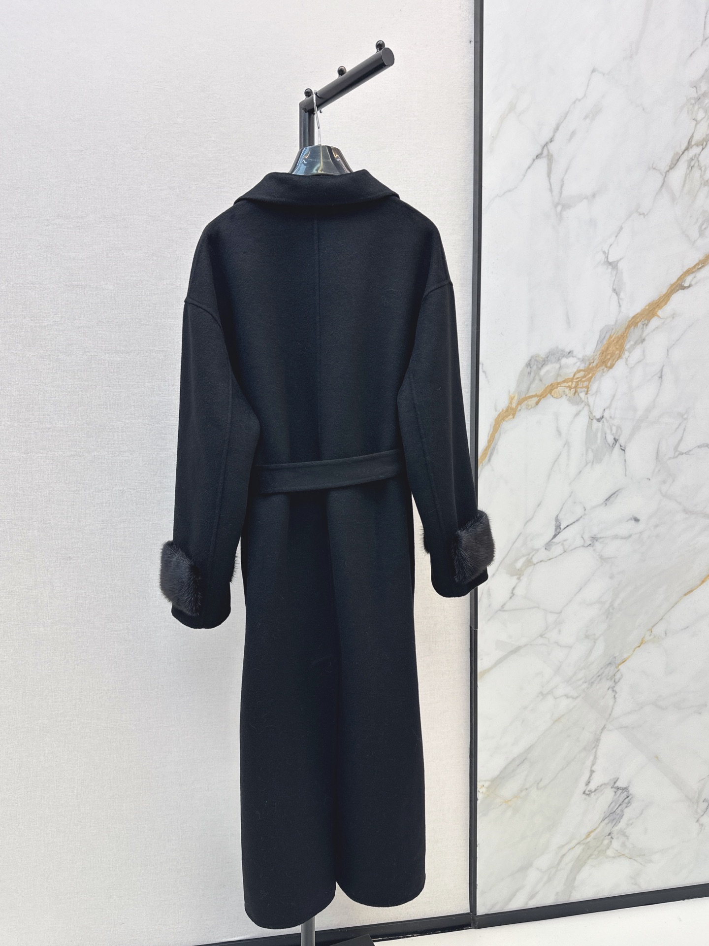 Fend New Mink fur collar coat
