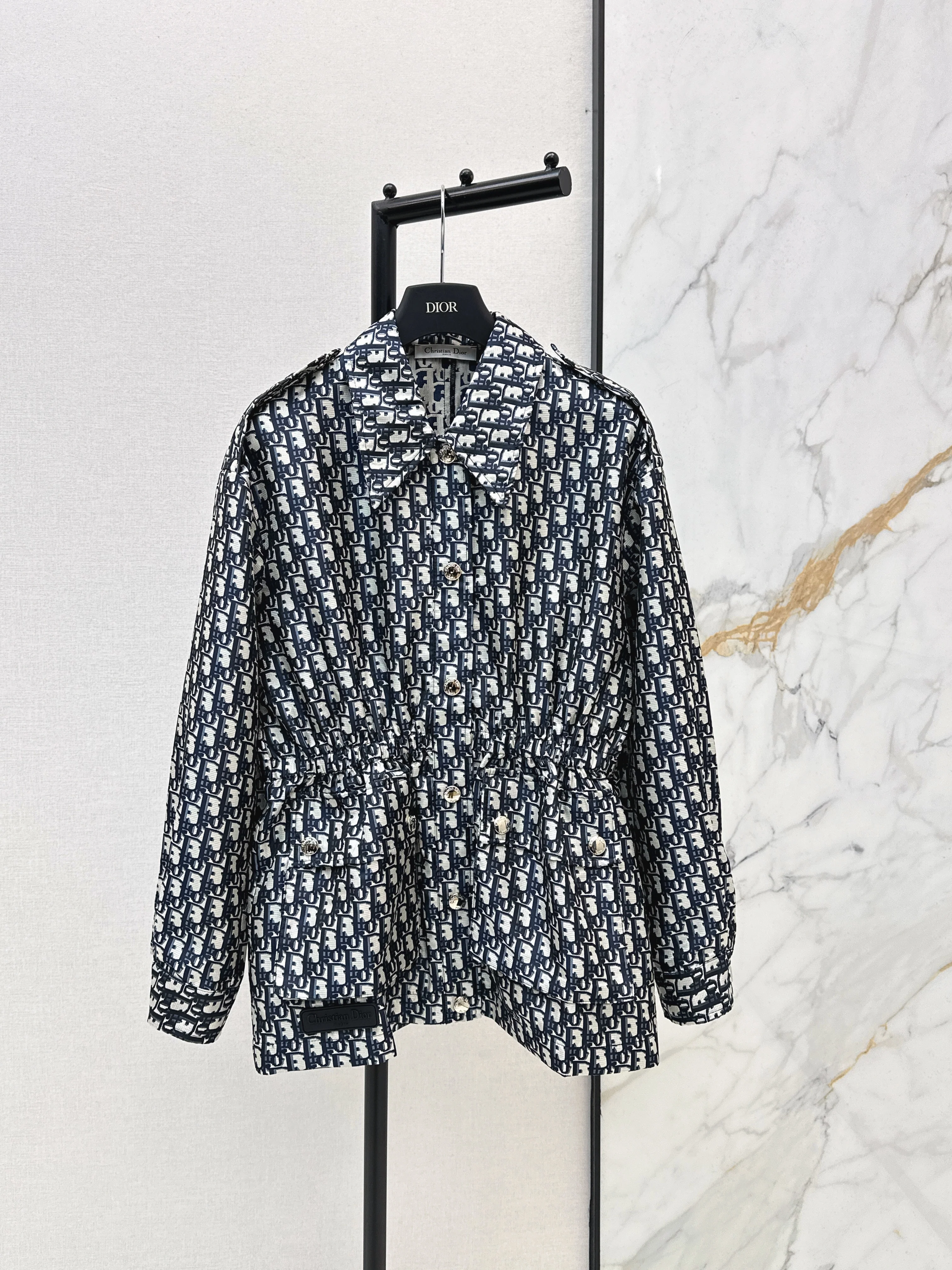 CD NEW jacquard drawstring jacket