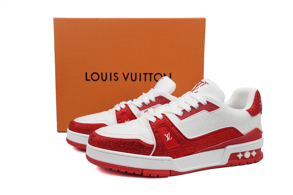 Pkkicks God Batch Louis Vuitton LV Trainer Red
