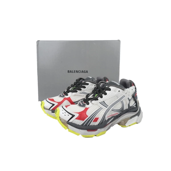 Balenciaga Runner Sneaker White Gray Black 772767 W3RNY 0509