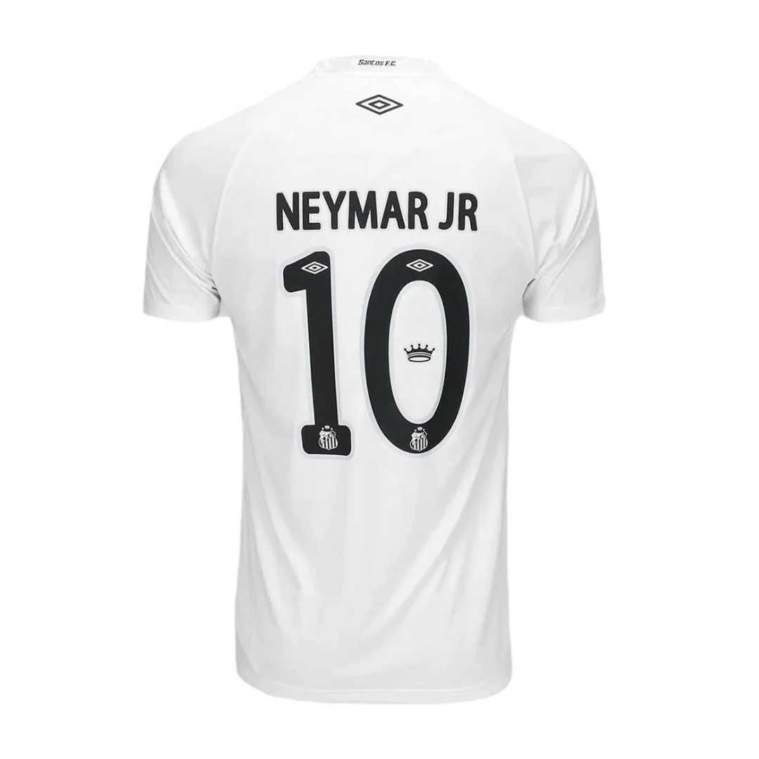 NEYMAR JR #10 Santos FC Home Soccer Jersey 2025/26