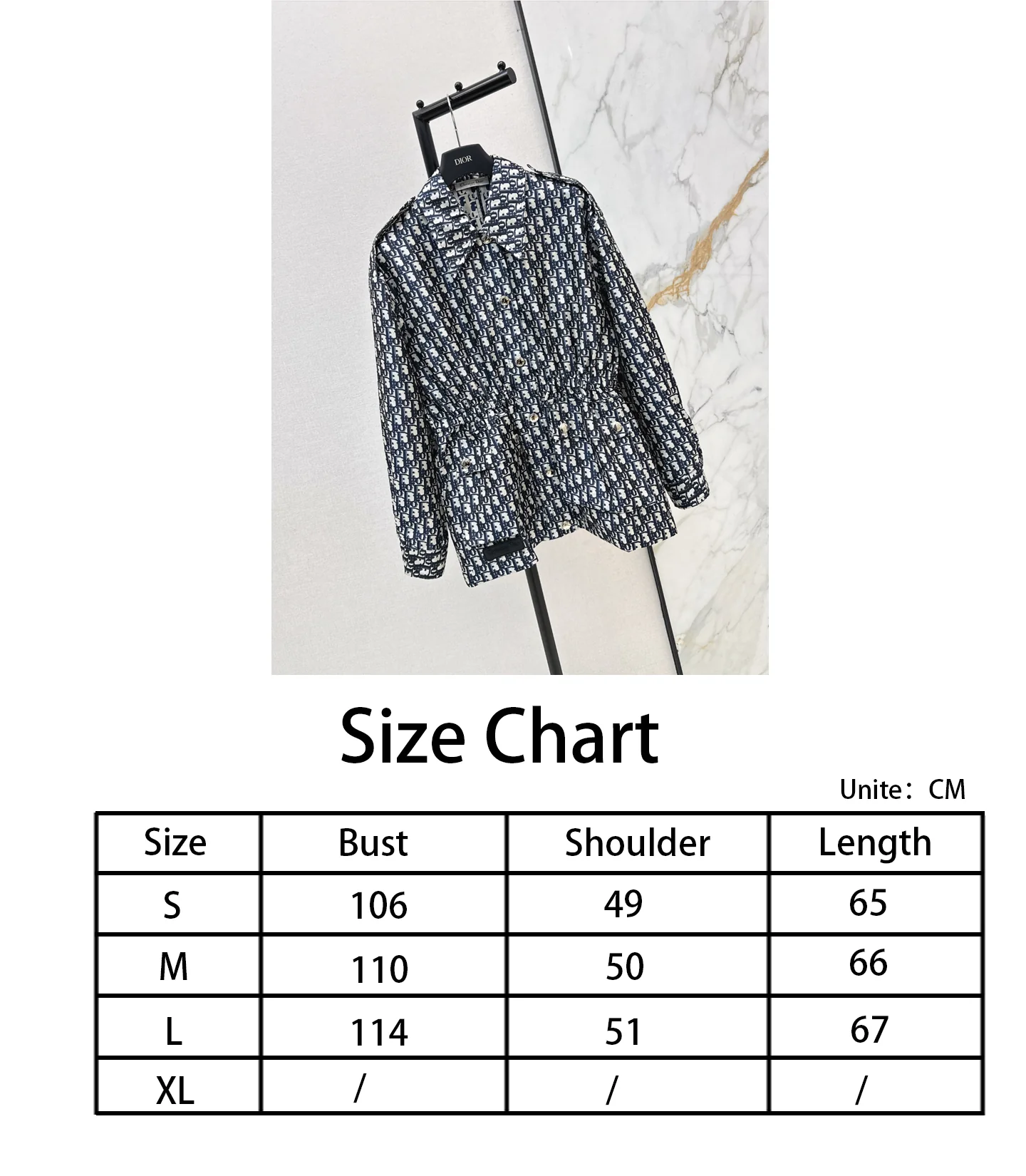 CD NEW jacquard drawstring jacket