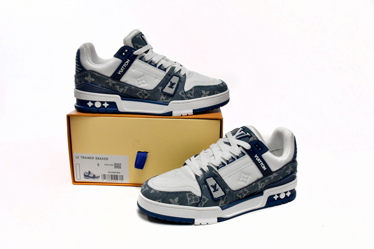 Pkkicks God Batch LOUIS VUITTON Trainer Cowboy Blue FD0291