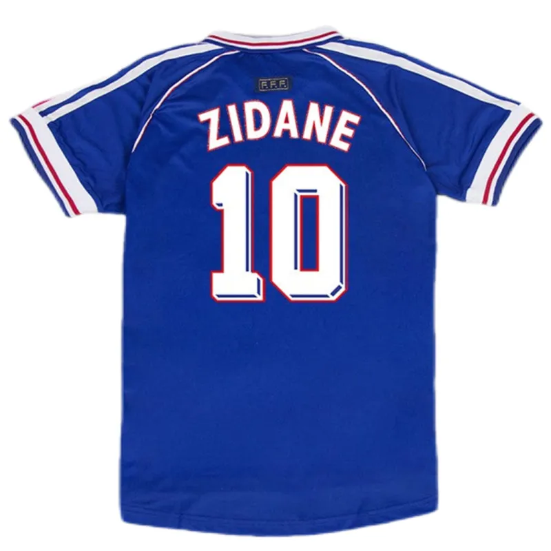 1998 France Retro Jersey Home World Cup