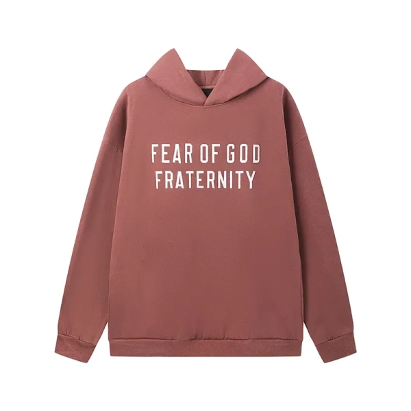 Fear of God Essentials Heavy Fleece Hoodie & Sweatpant Set Claret Red