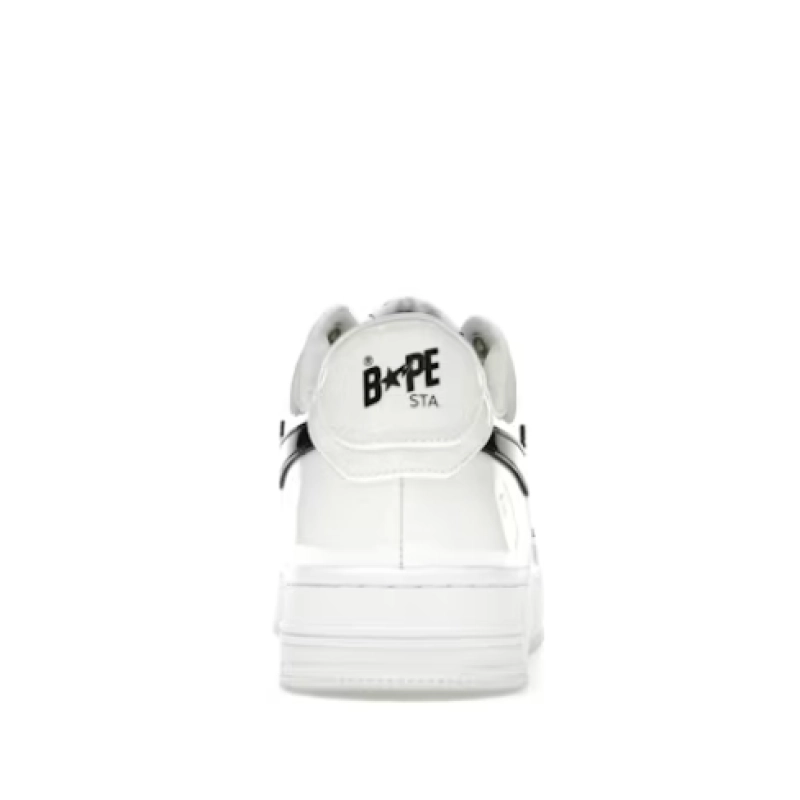 A Bathing Ape Bape Sta #2 White Patent