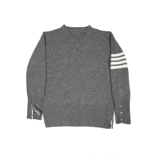 Thom Browne 4-Bar Stripe Shetland Wool Sweater MKA317A01085