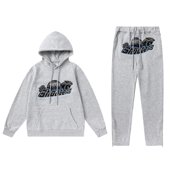 Trapstar Hoodie Tracksuit-8867 Grey