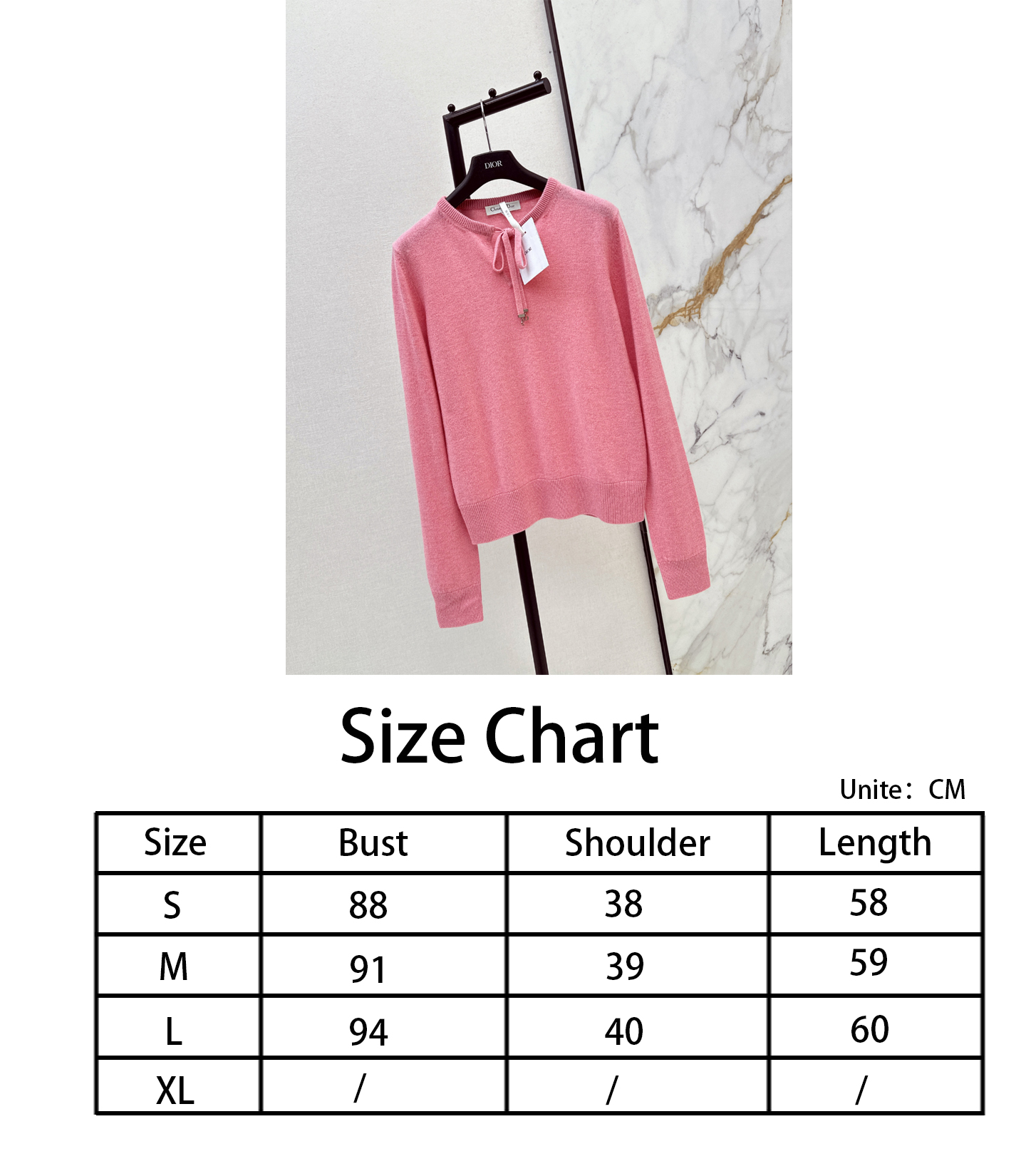 CD NEW bow ribbon knitwear