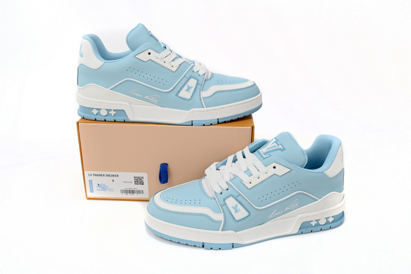Pkkicks God Batch LOUIS VUITTON Trainer Baby Blue 1AAHSJ