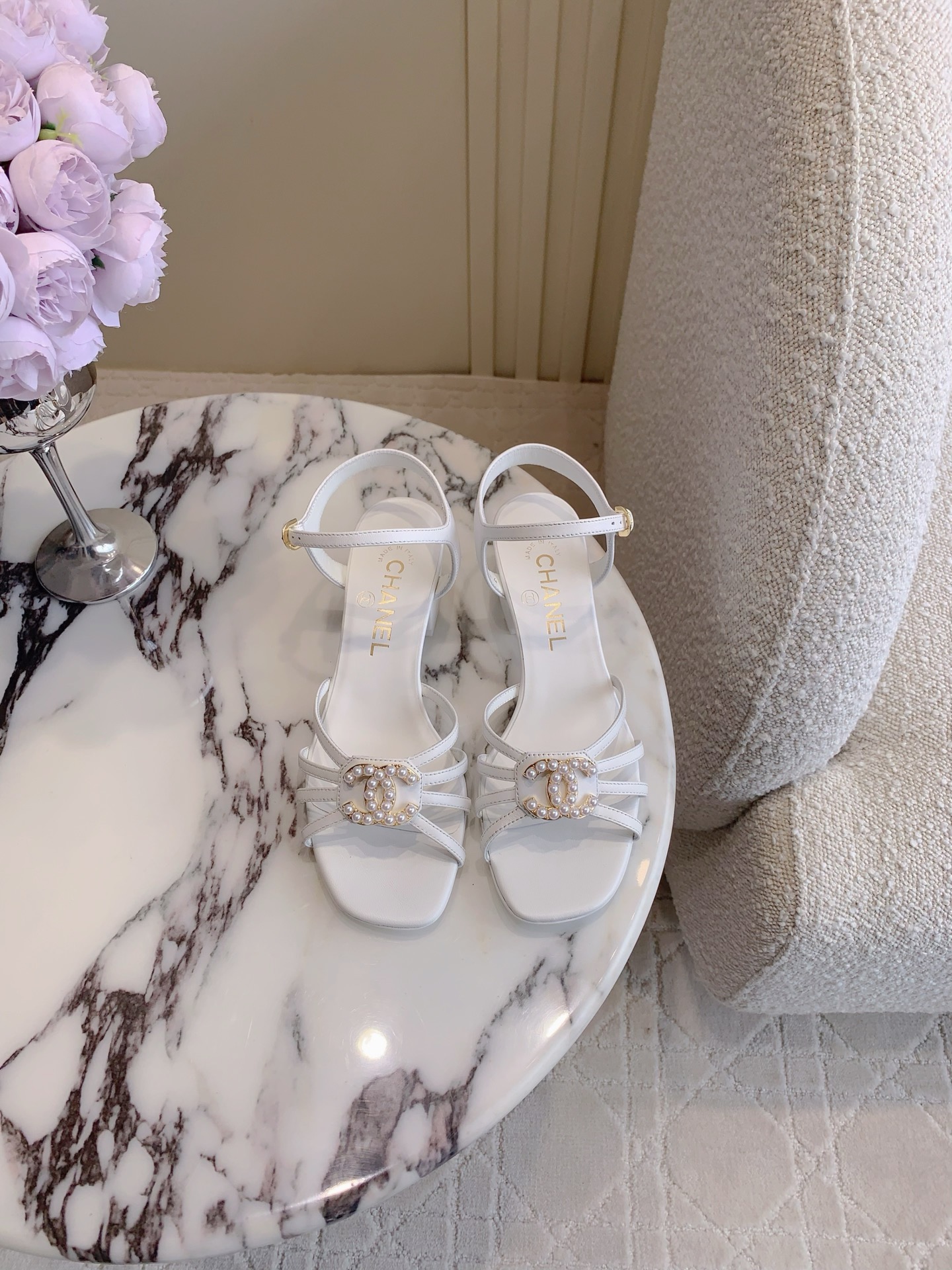 Chan New Chunky heel sandals