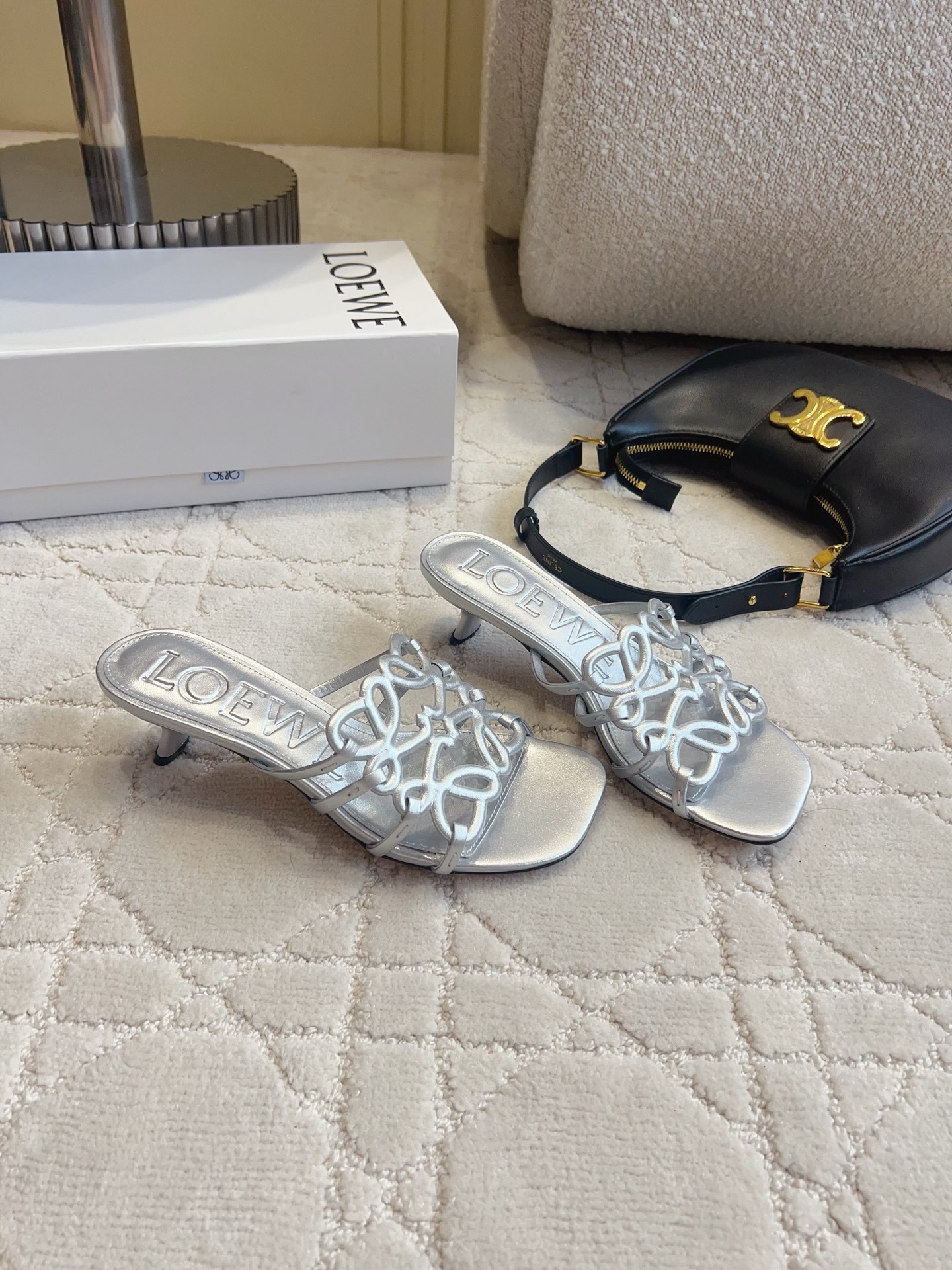 Loew New Woven Square-Toe Slippers