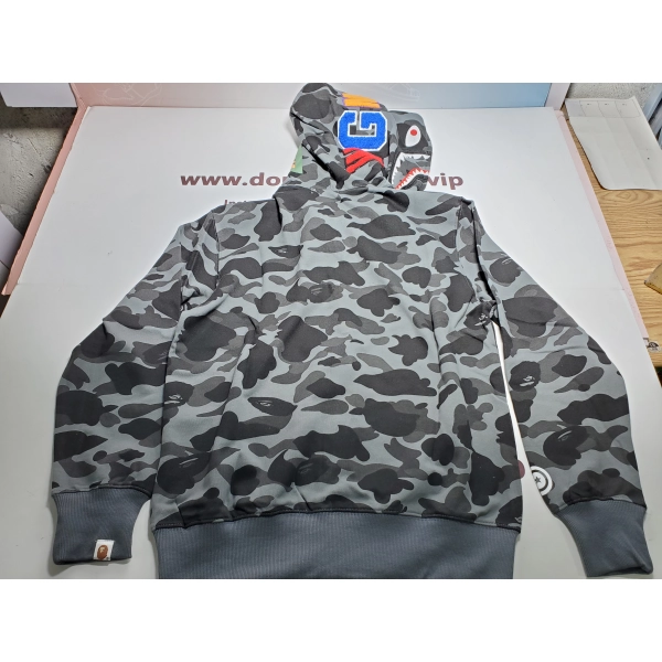 BAPE Color Camo Shark Zip Hoodie Black 4580793319054