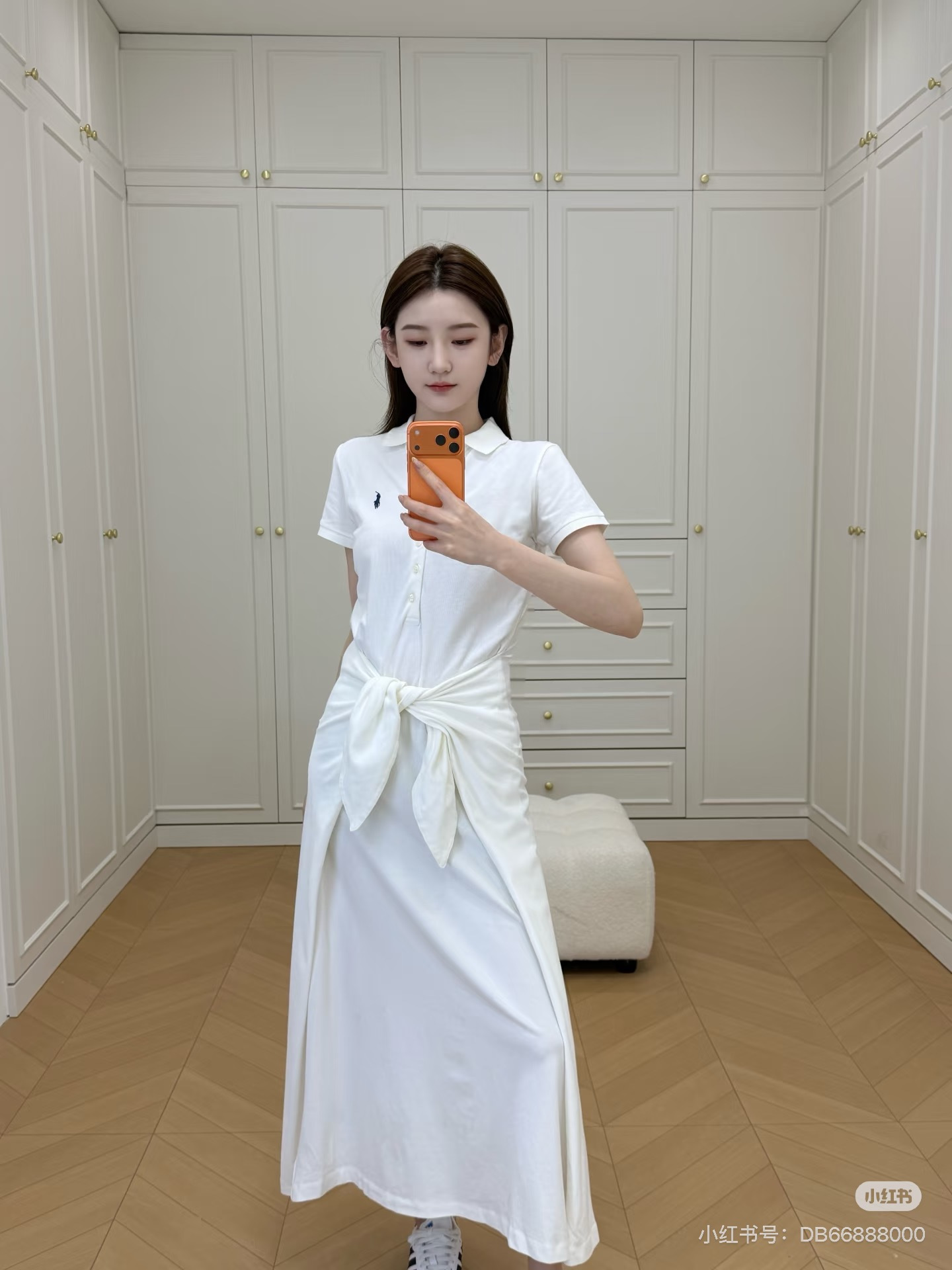 Ral New Tie-waist polo dress