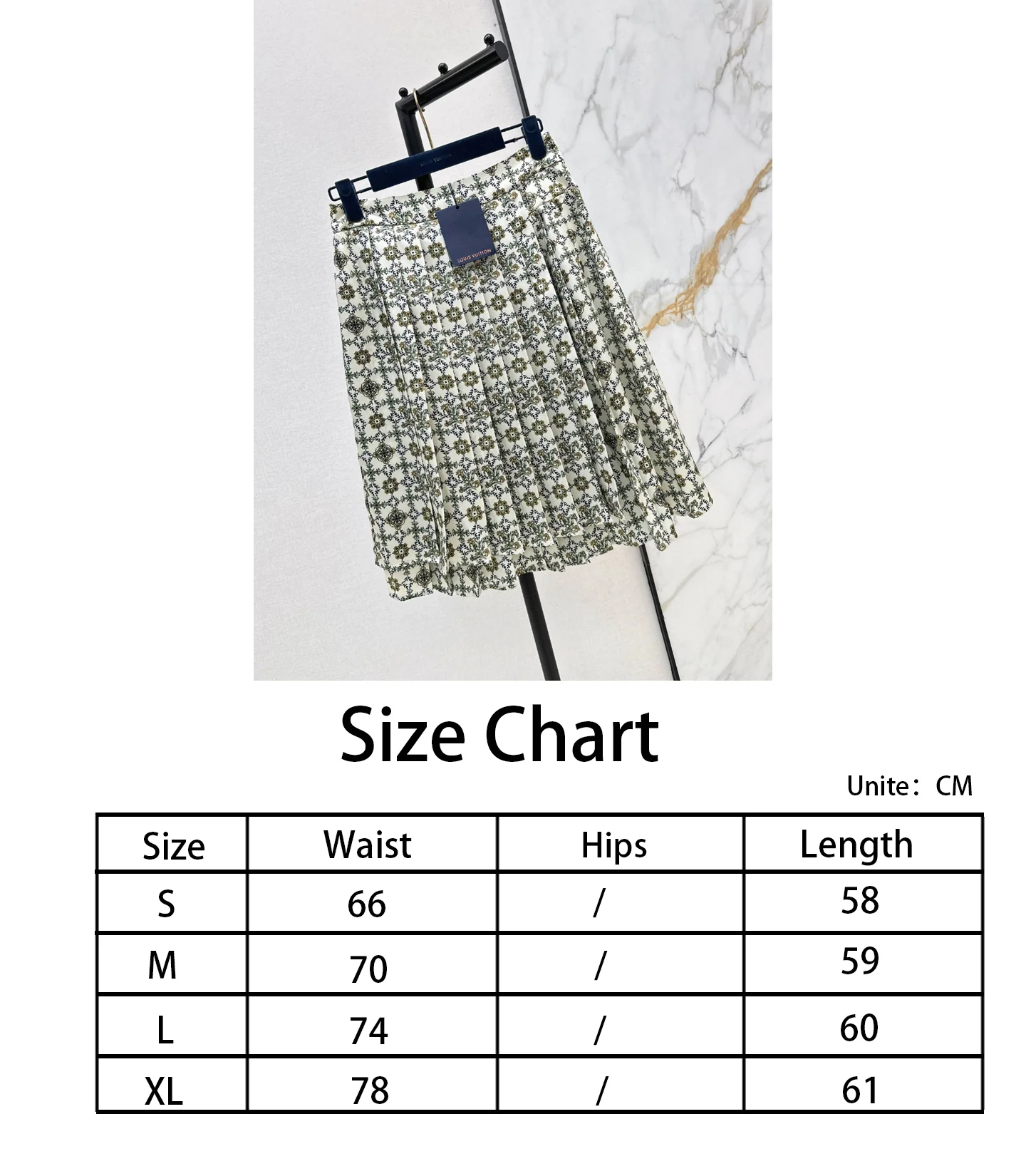 Louis NEW print pleated skirts