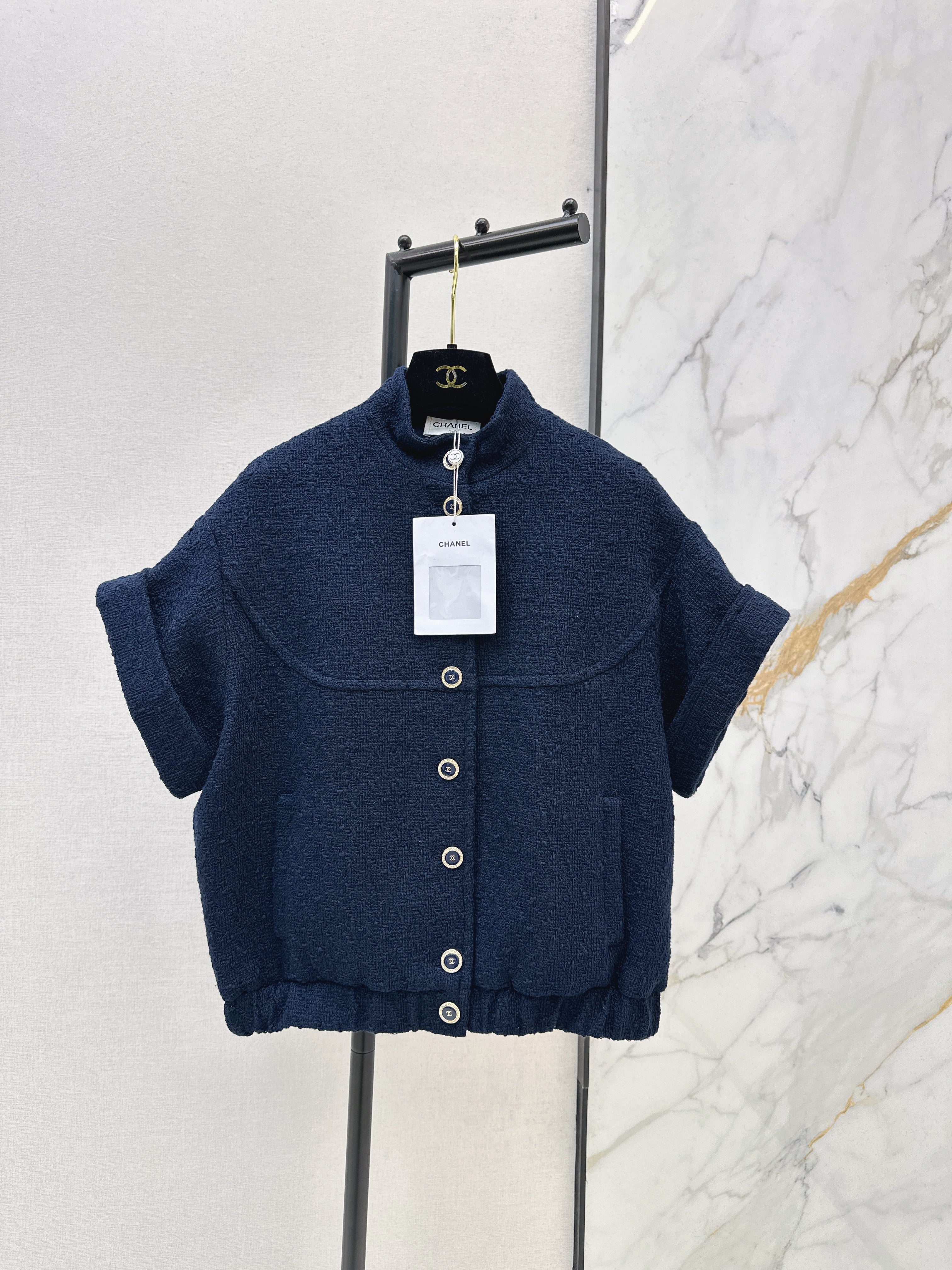 Chan NEW tweed short sleeve jacket