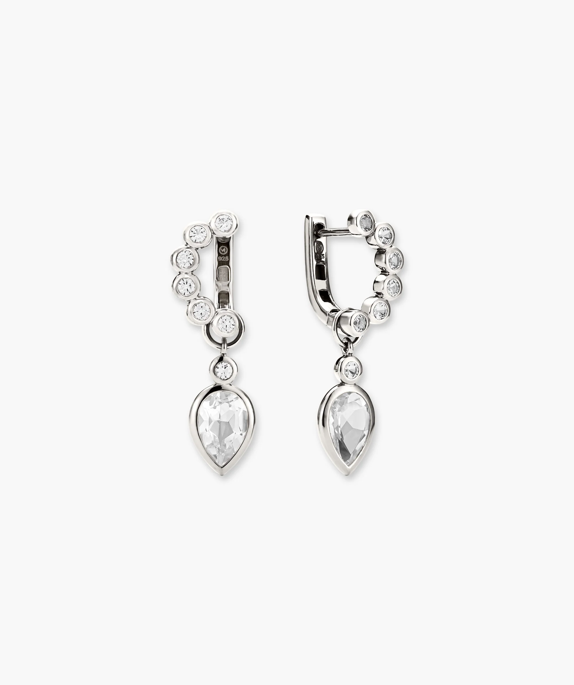 Remy Gemstone Charm Hoops