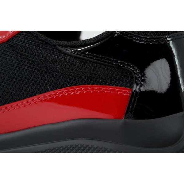 Prada Sneakers Red and black combination
