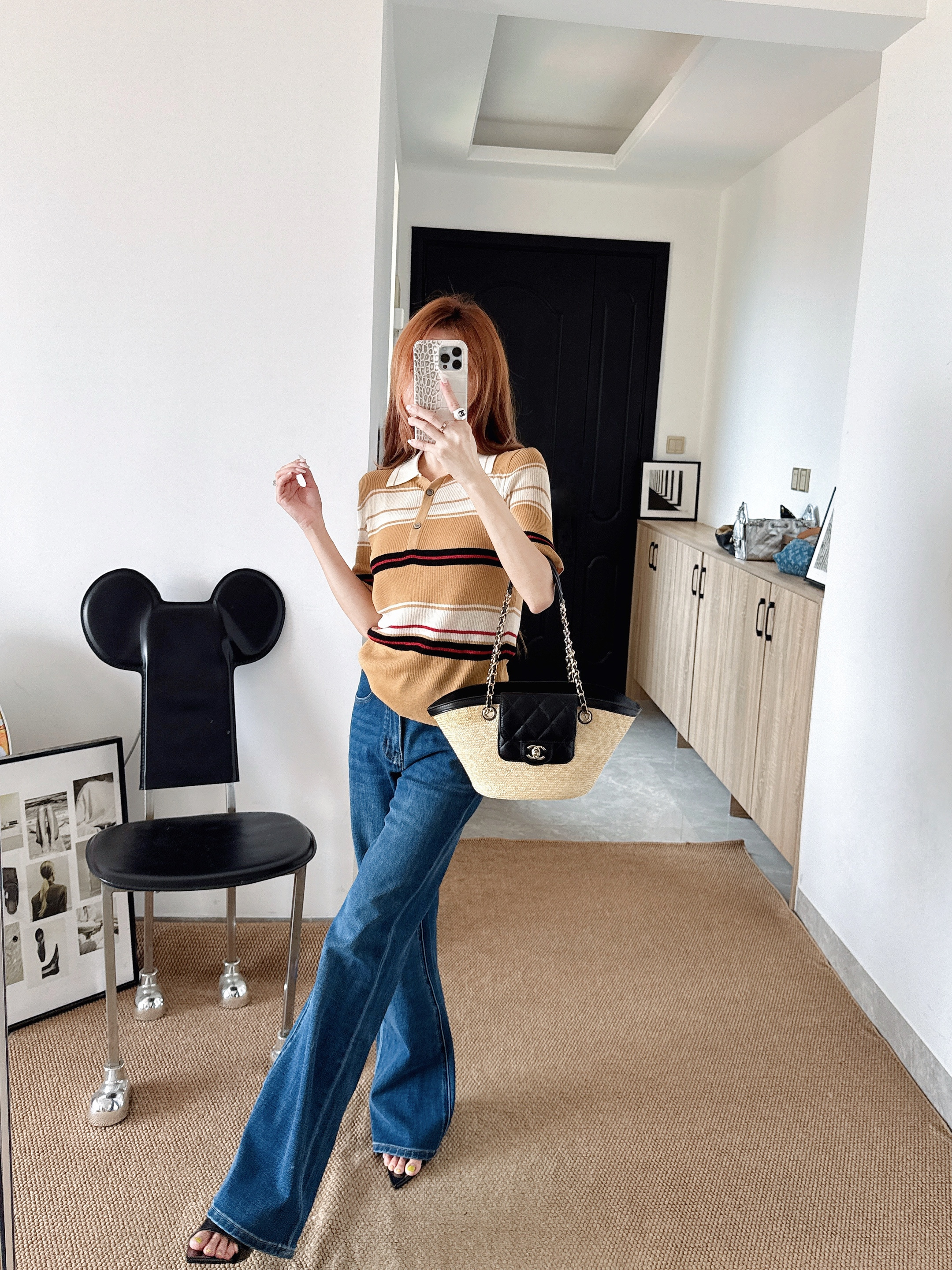Ral New striped knit top