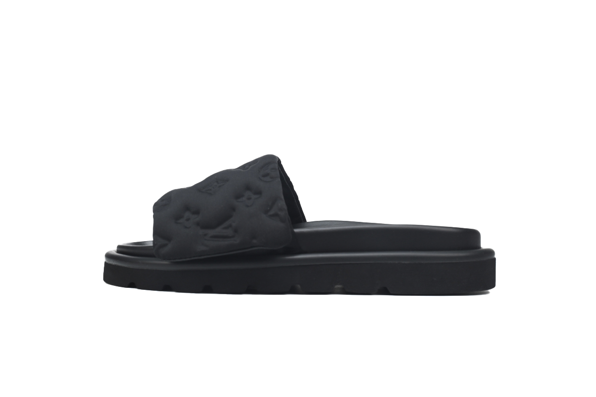 Pkkicks God Batch LOUIS VUITTON Pool Pillow Comfort Black relief