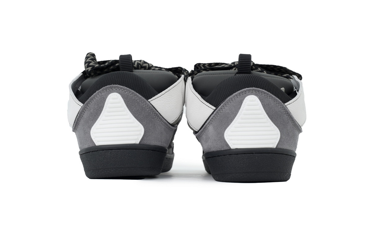 Lanvin Curb Sneakers Black White and Gray